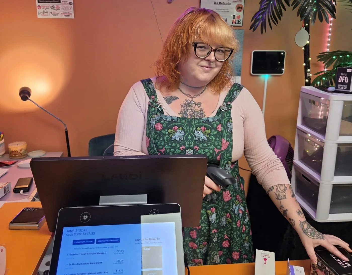 Pickup order on the Lifelong POS register at the counter